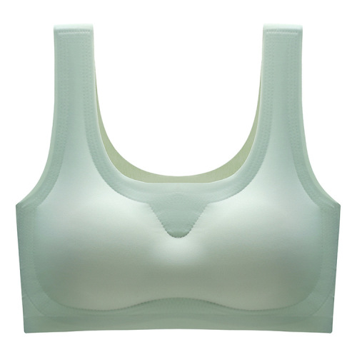 Shangpin Anxin Generation Large Size Ice Silk Seamless Aunt Sleeping Bra No Wires Sports Vest Women's Seamless Underwear