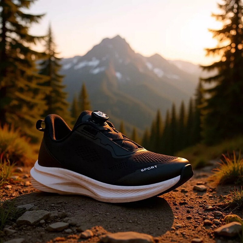 Wide-Toe Wide-Last Large-Toe Shoes, Outdoor Travel Shoes, New Mesh Breathable Button Sports Shoes, Non-Slip Shock-Absorbing Running Shoes