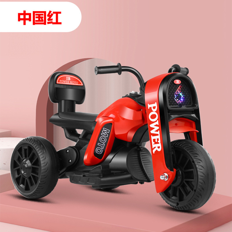 Motocicleta eléctrica para niños al por mayor de tres años niños y niñas bebé botella recargable coche de juguete puede sentarse en los niños triciclo