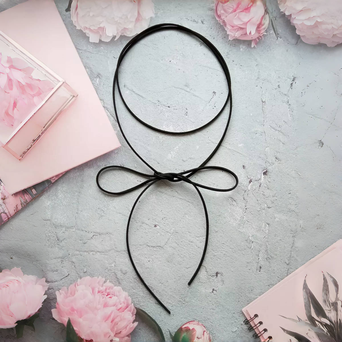 Strik choker ketting voor dames elegante handgemaakte sieraden_voghion.com