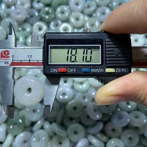 18MM A-grade jade agate safety seal necklace loose beads bracelet jade crafts Fuchuibao's selection