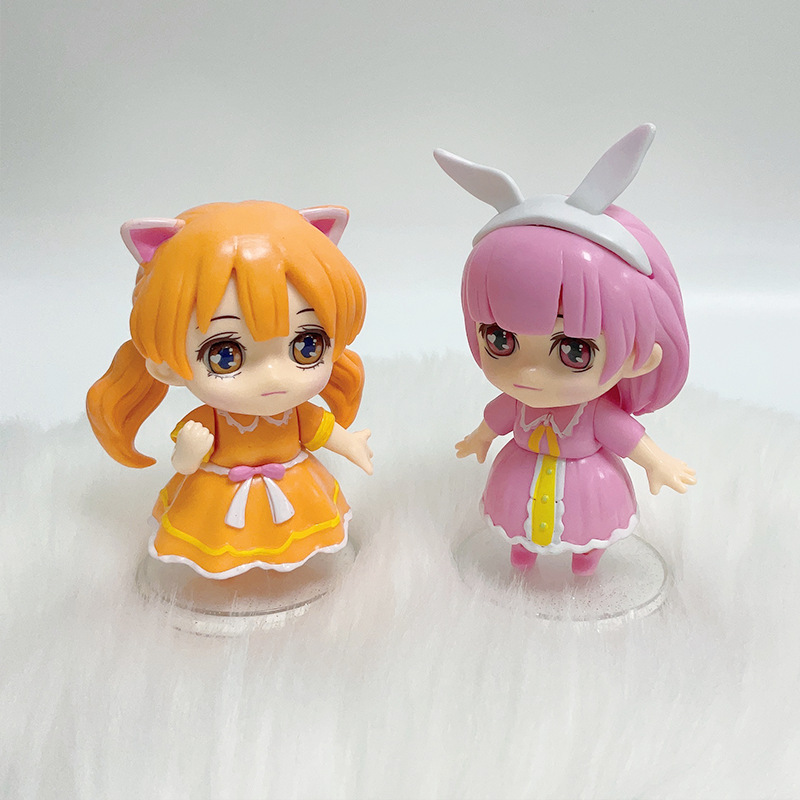 치유 인형 귀여운 미니 6 마카롱 공주 케이크 장식품 GASHAPON 인형 홈 장식