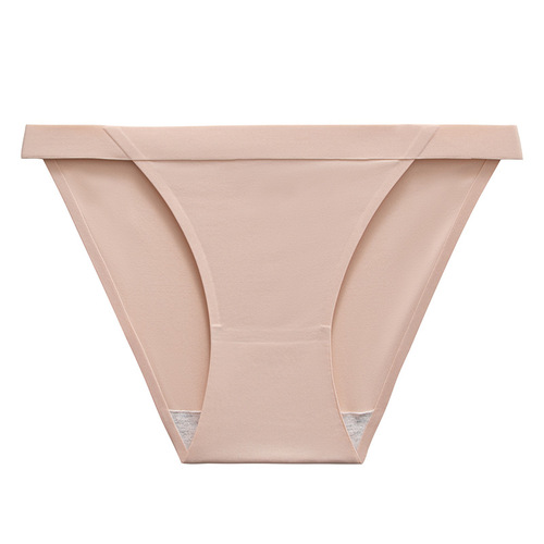 Minimalist Quick-Dry Solid Color G-String Women's One-Piece Sports Underwear Ice Silk Invisible Low-Waist Triangle Pajamas for Women