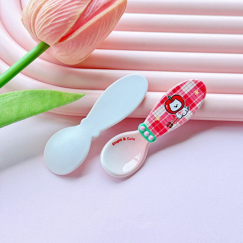 漫画 diy 樹脂アクセサリージュエリー猫フォーククリーム接着剤ヘアピン携帯電話ケース靴バックルキーホルダーペンダント|undefined