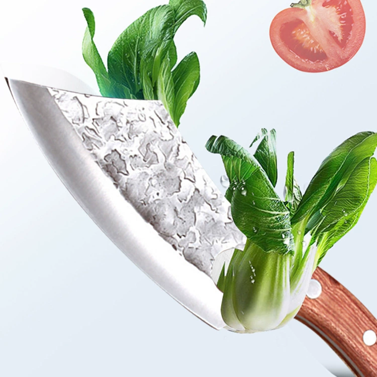 Лонгцюань маленький кухонный нож кованые нарезанные ломтики и резка мяса кухонный нож дом шеф-нож острый сетчатый красный уличный нож