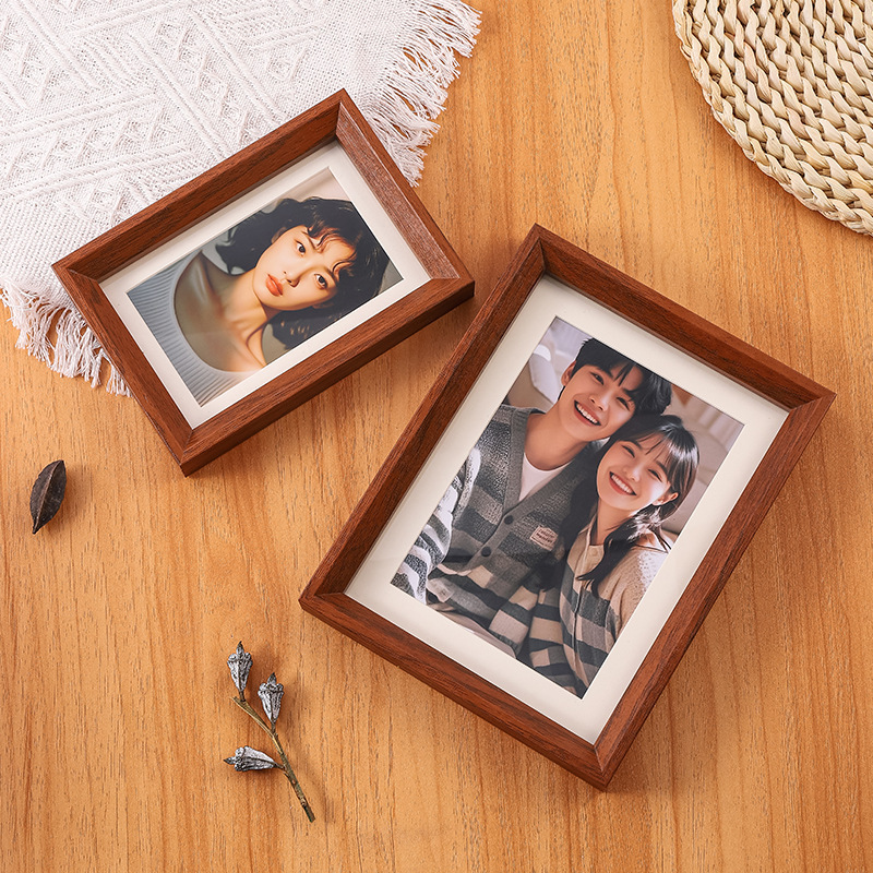 Advanced Sense Photo Frame 6-inch 7-inch 8-inch 10-inch Horizontal Frame Wall Hanging Creative Family Photo Couple Wedding Photo Frame