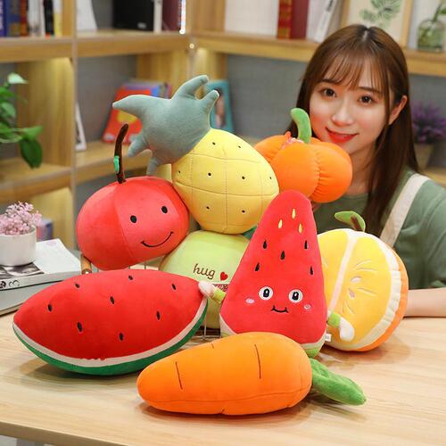 Simulation fruit plush toy pineapple fruit and vegetable strawberry orange doll wedding throw doll catcher rag doll
