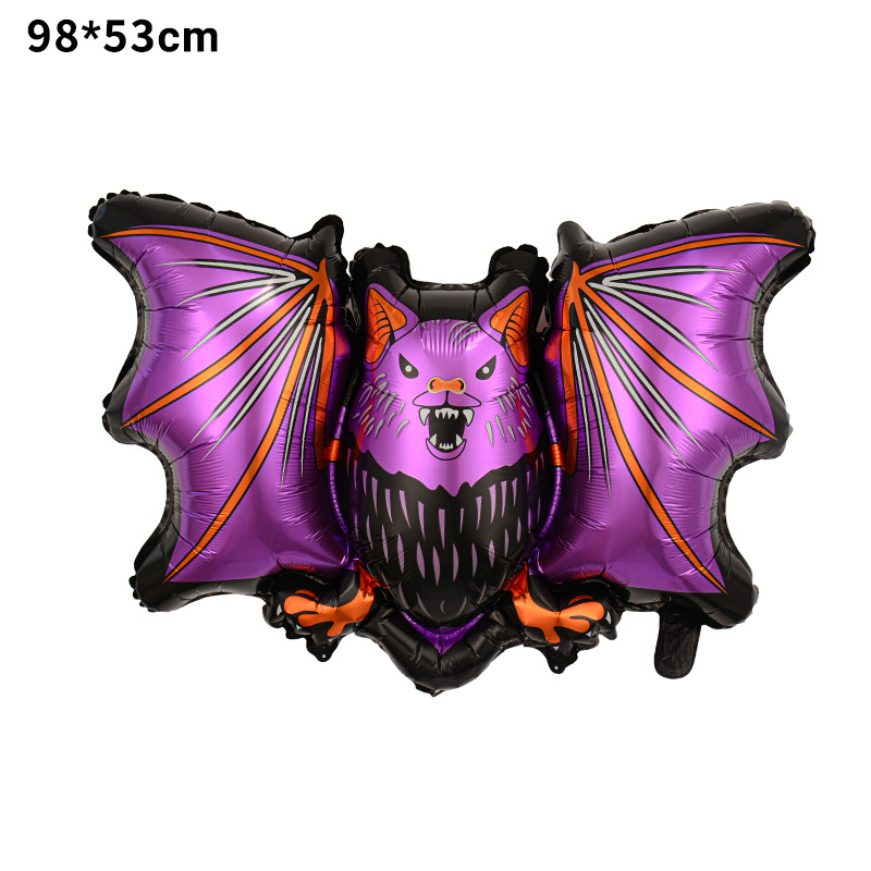 Halloween noche fiesta fantasma forma globo diseño Globo de aluminio de Halloween nuevo gran dibujos animados en forma de calabaza