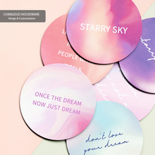 定制彩色可爱不锈钢杯垫网红磁吸美甲甲托联系底座盘垫直播分销