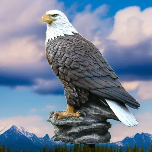 驱鸟仿真雄鹰园林景观户外动物雕塑工艺品摆件庭院公园幼儿园装饰