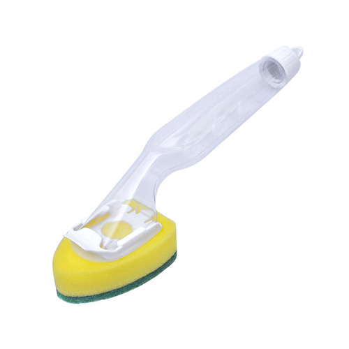 Factory Direct Selling Kitchen Long Handle Liquid Cleaning Brush Household Degreasing Pot Scrubber Wall Mountable Sink Stove Dishwashing Brush