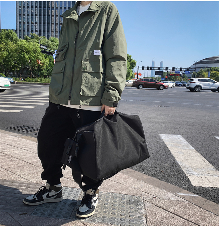New South Korea simple trend big shoulder bag fashion shortdistance travel bag fitness bagpicture32