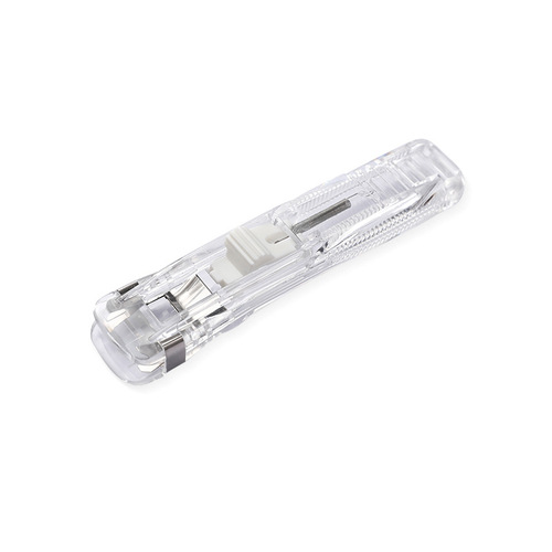 Transparent folder pusher file clip student fixed test paper artifact stapler clip supplementary clip bill long tail clip