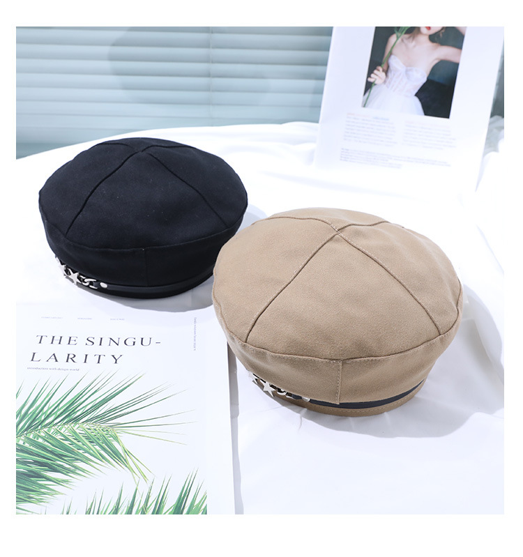 Women's Basic Solid Color Eaveless Beret Hat display picture 3