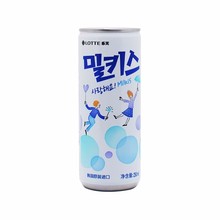 包邮韩国进口乐天妙之吻苏打牛奶果味碳酸饮料250ml*30瓶量大询价