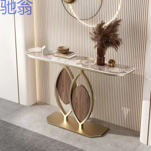 YP7 Italian Light Luxury Entrance Cabinet Entrance Rack Living Room Ornaments High-block Entrance Table Art Table Creative