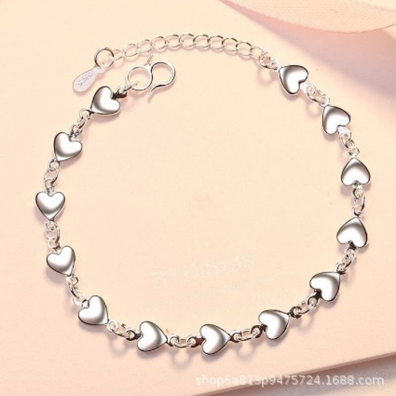 WYF107-A heart-shaped bracelet with chain #SZ032