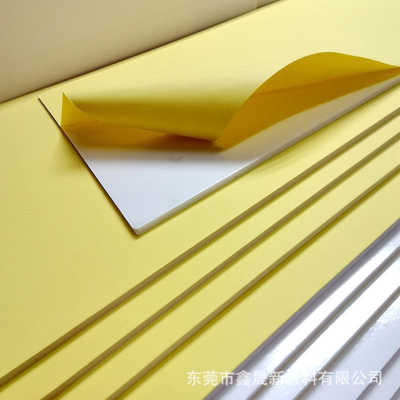 供应2mm厚单面背胶kt板 5mm双面面背胶PS板 拼图玩具用板相框背板