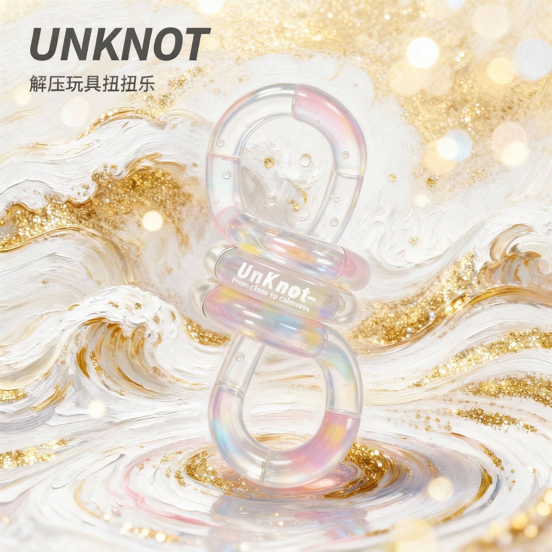 Unknot oficial genuino Twist Le Tang el mismo tipo de juguete de artefactos descomprimidos tango sensible a la temperatura decoloración pellizco pellizco pellizco 6