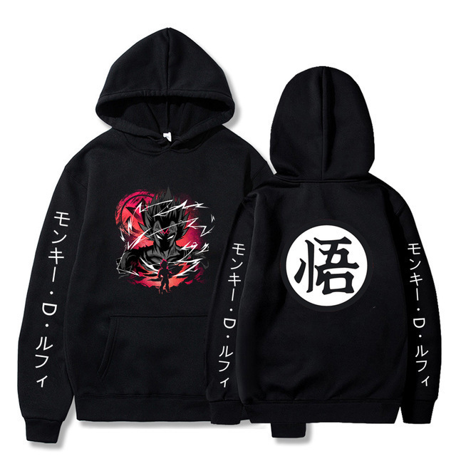 Dragonballs Dragon Ball Vegeta Fleece-Lined Hoodie Cross-Border Sweatshirt Anime Hoodie