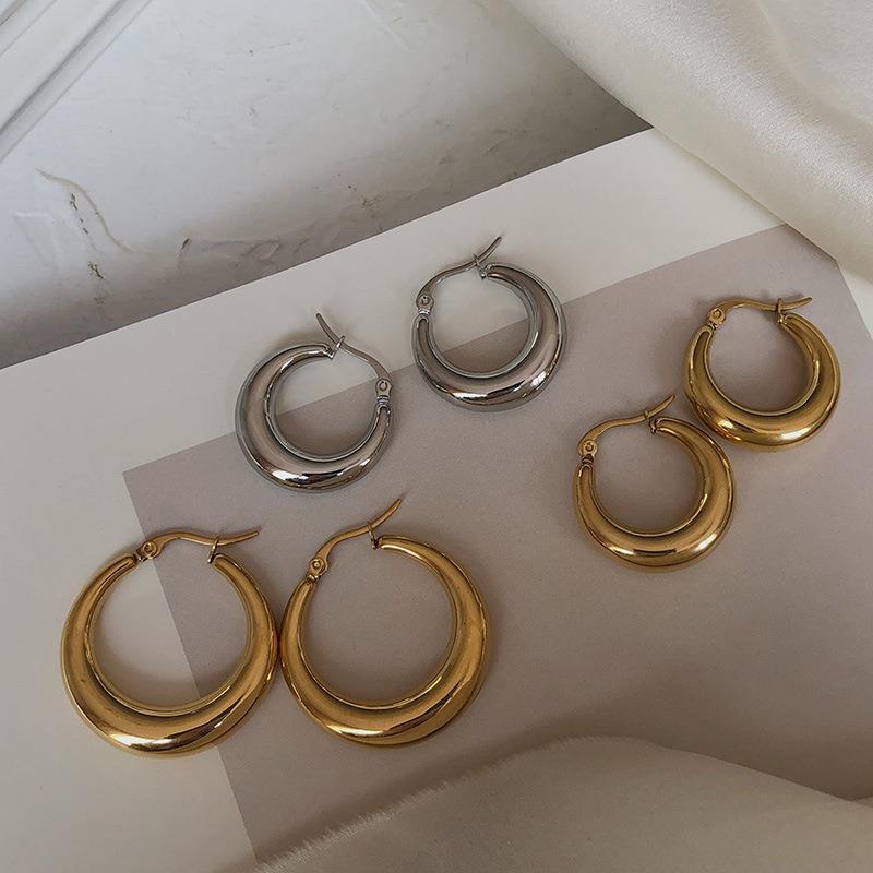 Earrings drop-shaped hip-hop style