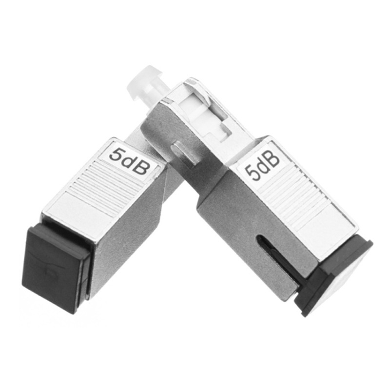 5dB阴阳式光纤衰减器固定式SC/UPC光衰适配器抗干扰光衰器