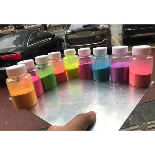 Colorful glow-in-the-dark powder, long-lasting, high-brightness fluorescent powder paint, glow-in-the-dark sand, nail gel, injection 12 colors