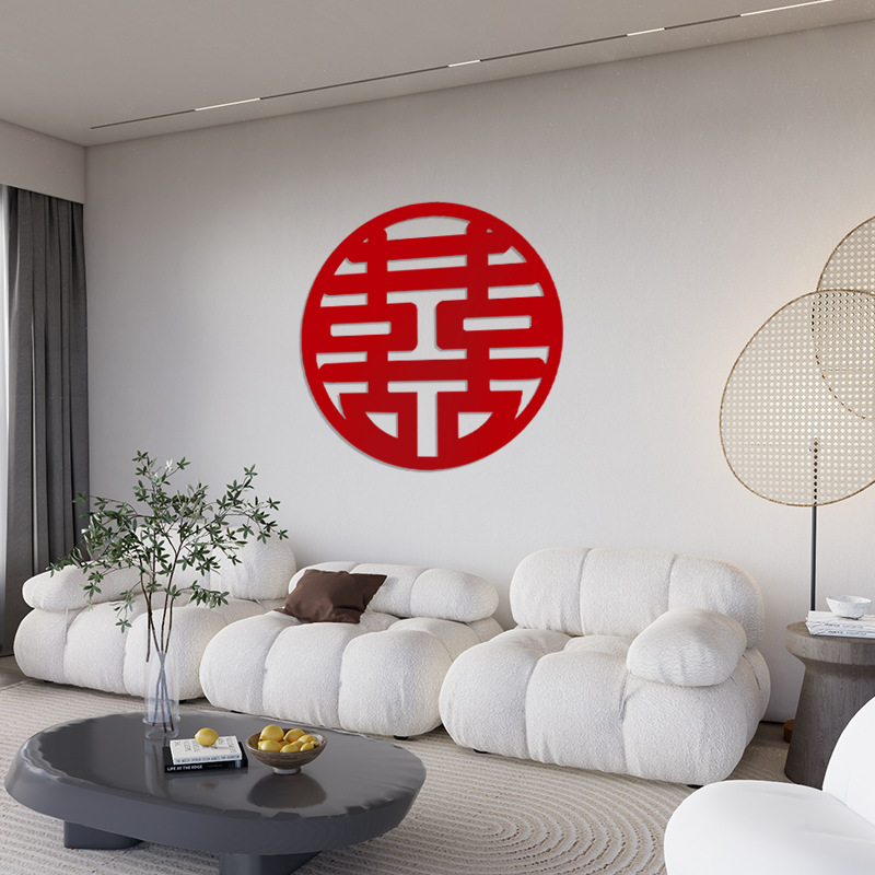 Tejido no tejido festivo conjunto de bodas decoración de la sala de estar dormitorio puerta de fondo de boda pegatinas de bodas