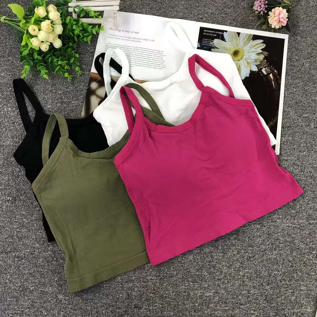 Nuevo chaleco sin costuras de alta elasticidad de alta calidad de dama sin anillo de acero bra de yoga ropa interior deportiva mujer al por mayor