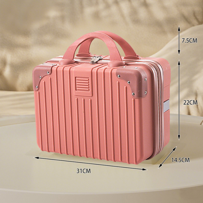 Rose gold / 14inch satchel cosmetic case