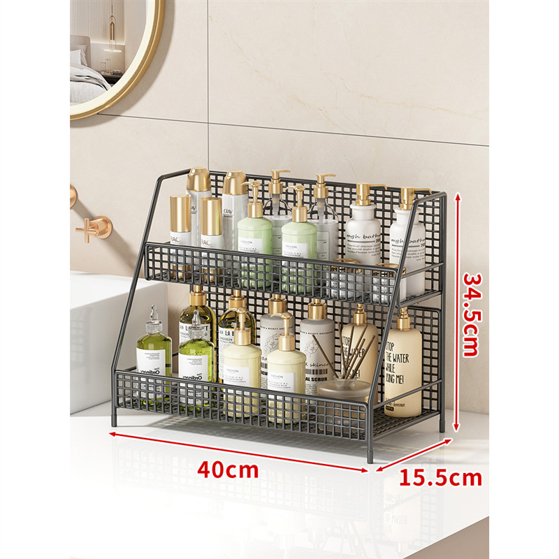 Estante Organizador para Lavabo de Hierro de 4 Niveles para Baño