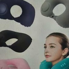 プレス式で膨らませるU字型枕、頸椎を保護する形の旅行用携帯枕、昼寝や睡眠用の枕