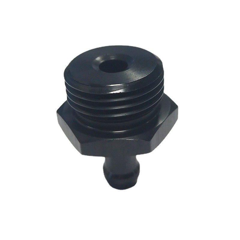 Adaptador de púa de manguera de roscado AN10 de aluminio para automóvil adaptador de ajuste de presión de combustible con junta tórica