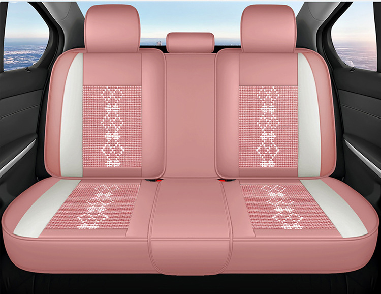26-Year New Model Leather Ice Silk One-Piece Universal Car Seat Cushion for All Seasons, Summer Cushion, Physical Product Export to Amazon