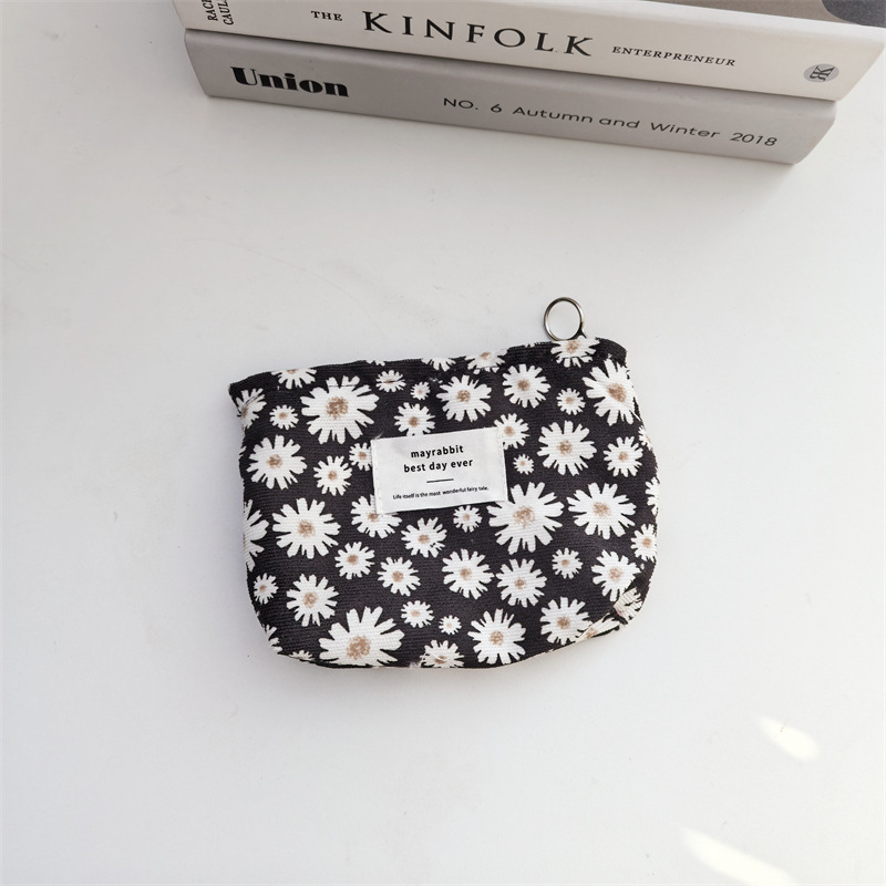 60g Weight Canvas Lining Material Zipper Closure Type / Strap Type Cosmetic Bag Bags Type Daily, Street, Shopping Occasion Corduroy Material Leopard Pattern All Seasons Season Women's Gender Elegant, Streetwear Style Square Shape Small Size Elegant Streetwear Leopard Corduroy Square Makeup Bags 12