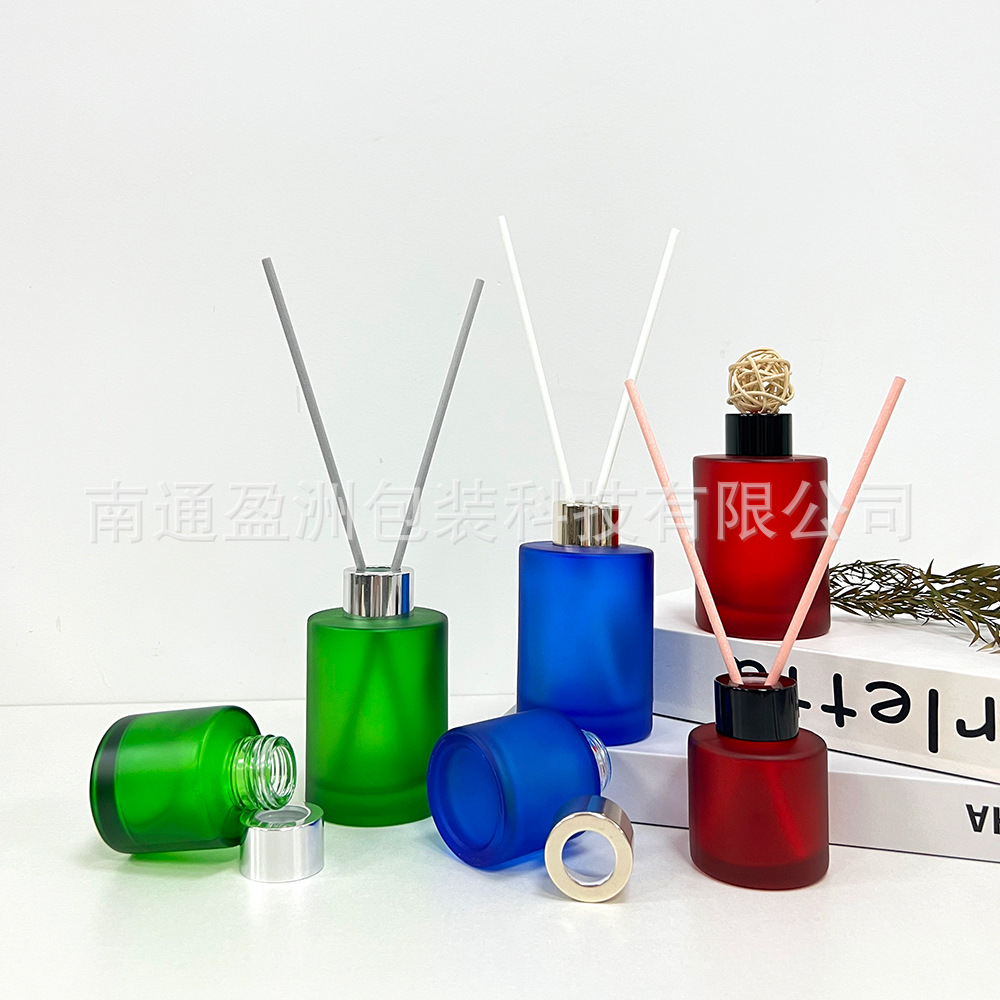 厂家批发多规格同系列螺口圆柱香薰瓶精油扩香空瓶无火藤条挥发瓶