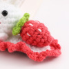 Cute children's woven rabbit handmade, hairgrip, bangs, hair accessory, demi-season decorations, Korean style