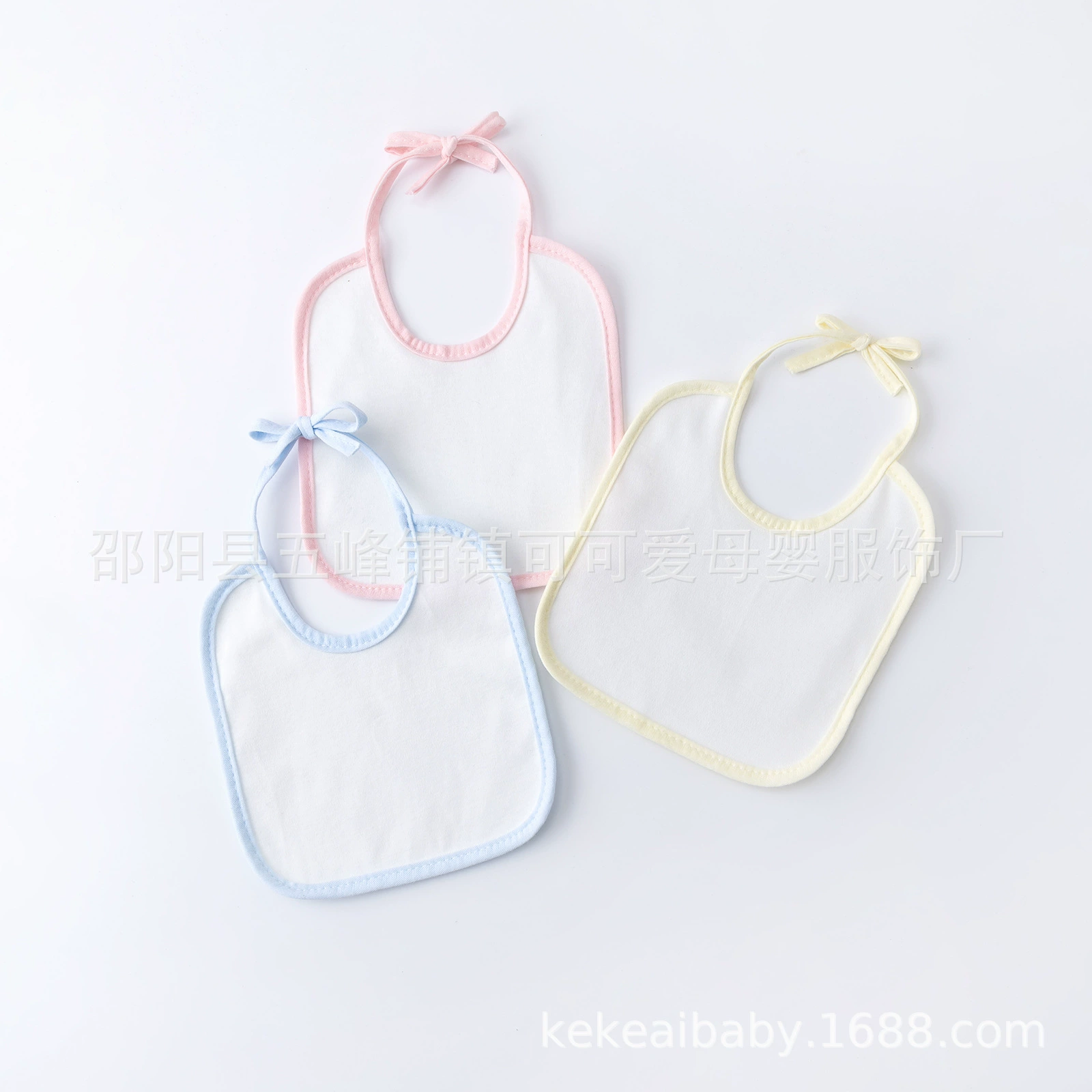 Трансграничный белый детский рисунок рот полотенце хлопчатобумажный детский нагрудник водонепроницаемый креативный рисунок diy нагрудник оптом