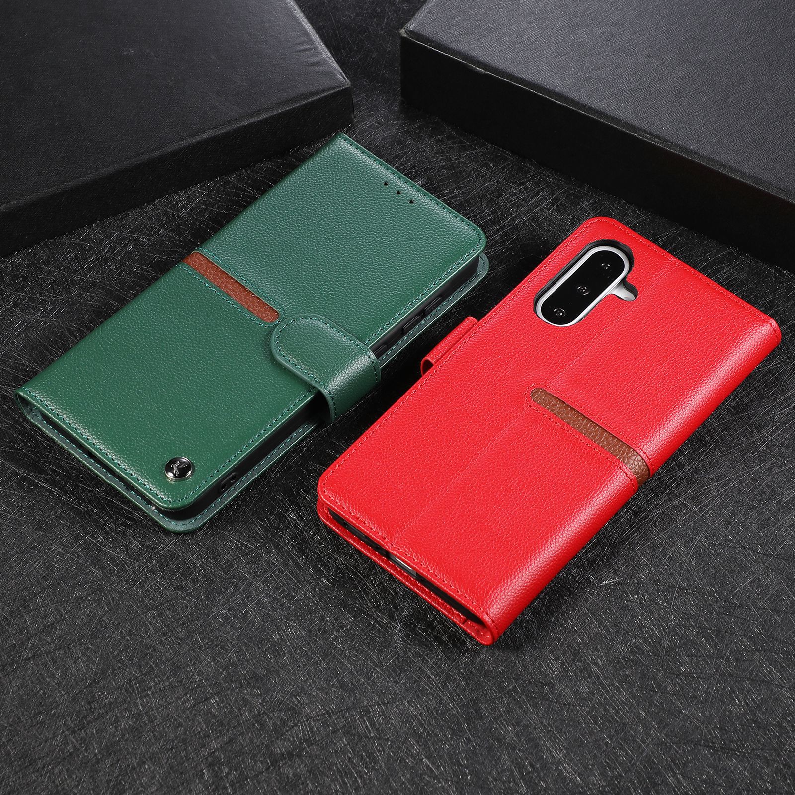 适用iPhone17Pro max翻盖皮套手机保护套苹果16新款手机壳三星S26