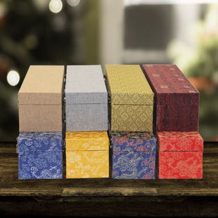 SOURCE manufacturer brocade all-inclusive calligraphy and painting box scroll storage gift box painting and calligraphy collection large wholesale