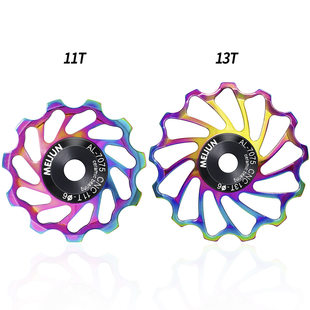 Mountain bike, rear derailleur, control wheel with brake system, bike carriage, bearing, aluminum alloy