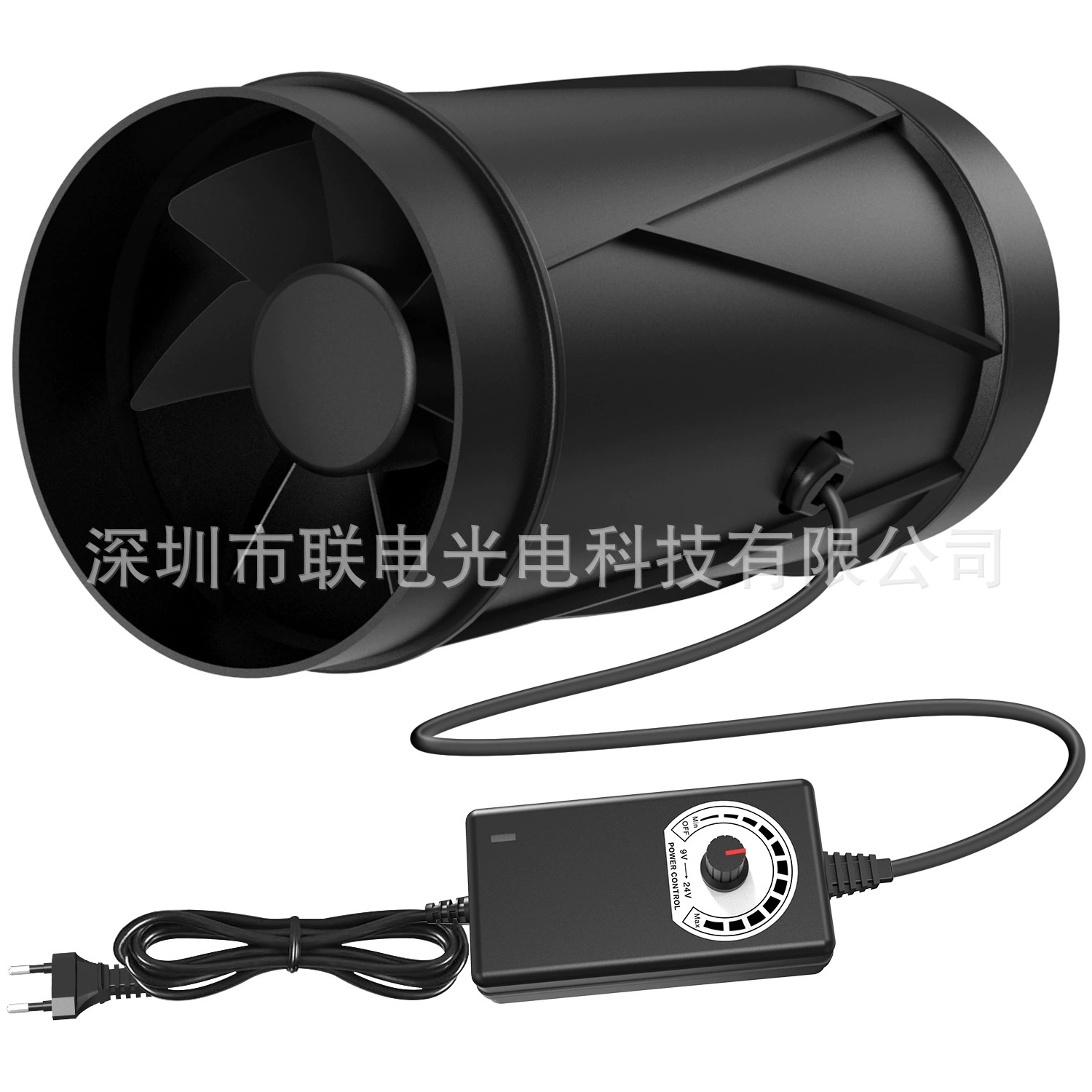 Вентилятор с электродвигателем EC 4inch для круглых воздуховодов, с мощным потоком воздуха, эффективный вытяжной вентилятор, низкий уровень шума, вентилятор с шумоподавлением, плавная регулировка скорости