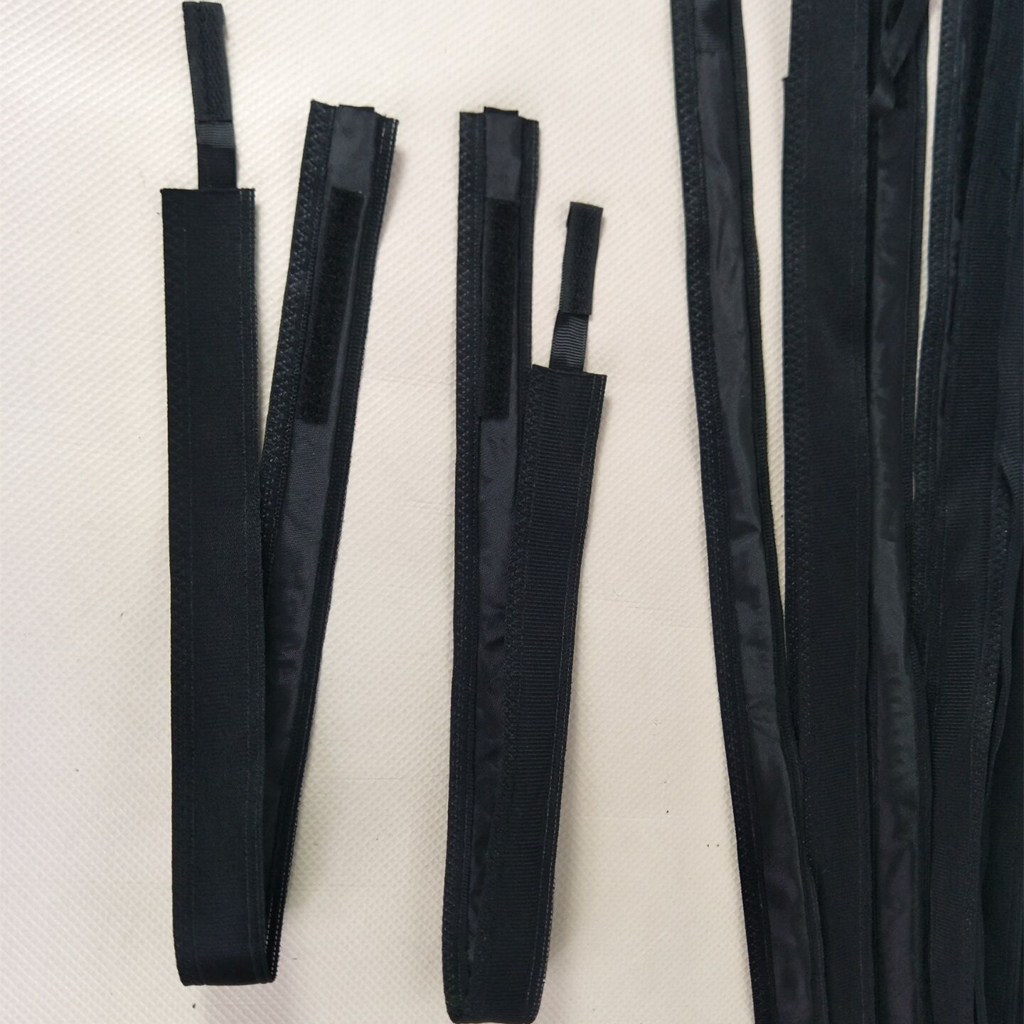 帽子调节汗带3cm涤纶织带黑色魔术贴刺毛可调节头围帽子辅料批发