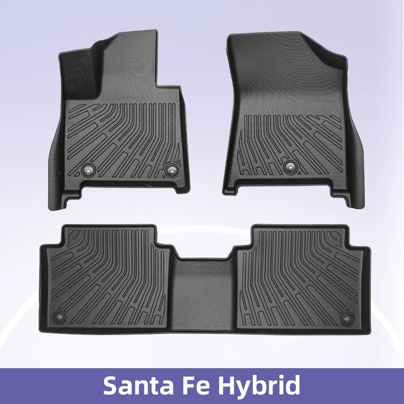 Применимо к 24 модели Hyundai Santa Fe Hybrid 3D всепогодный материал TPE коврик для ног автомобиля анти-грязный коврик