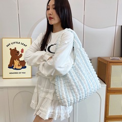 新しいバブル雲のバックパック大容量ファッションカジュアル女性のショルダーバッグ少女のしわの小さな手提げ袋