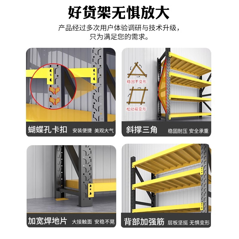 家用货架置物架多层储物架阳台厨房杂物行李箱仓库卧室超市收纳架|undefined