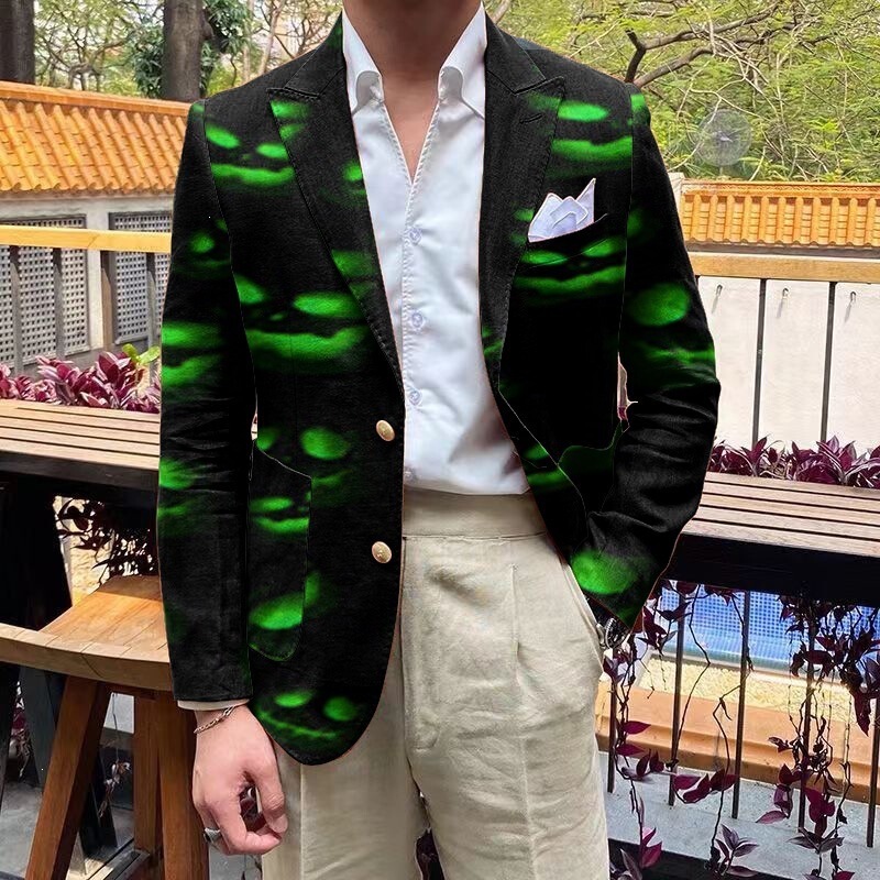 Men's casual festive clothing, personalized retro slim-fit suits, men's jackets and tops with unique designs, other custom orders Men's casual festive clothing, personalized retro slim-fit suits, men's jackets and tops with unique designs, other custom orders