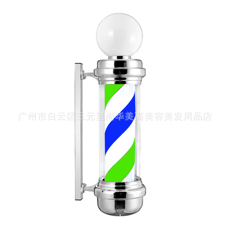 Fabricante de belleza caja de lámparas lámparas de bulbos cromadas barbería de barbería pared de lámpara giratoria