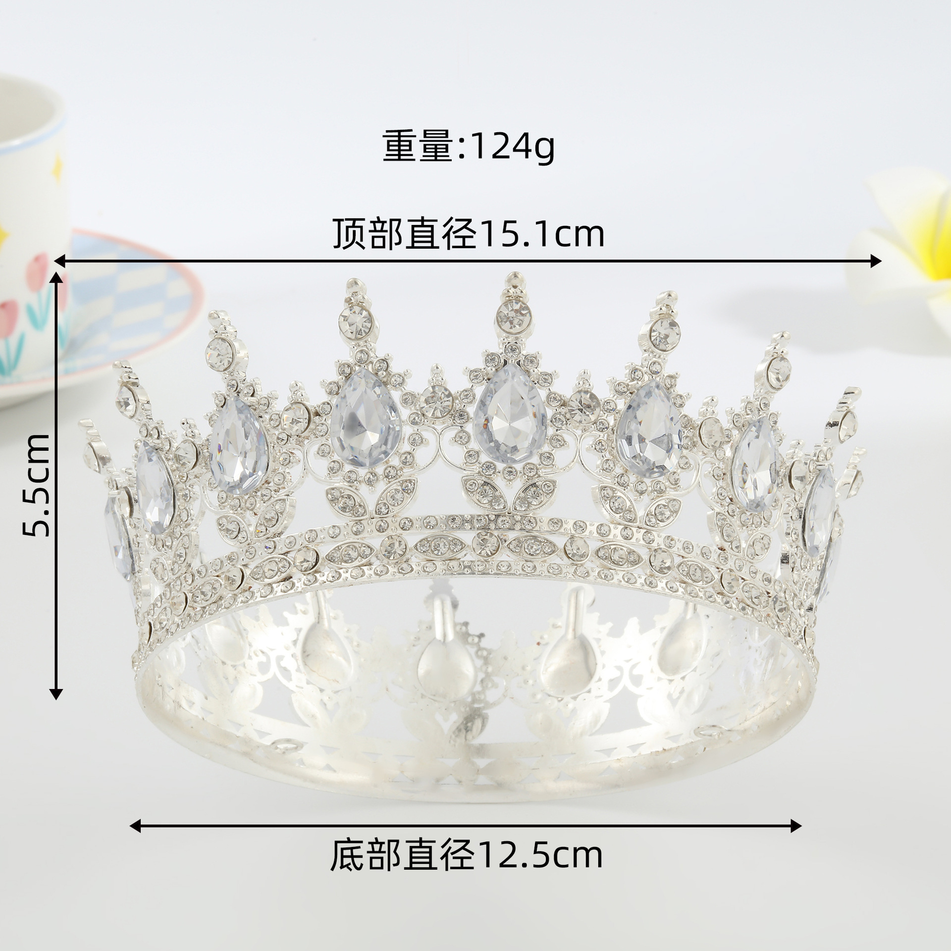 Luz de lujo nuevo espectáculo de boda princesa corona