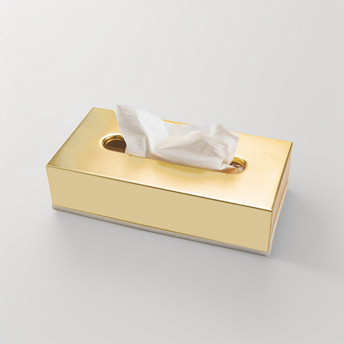 Oro caja de pañuelos de acero inoxidable 304 hogar sala de estar mesa de café Escritorio de lujo de estilo europeo caja de pañuelos rectangular de metal